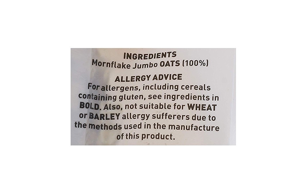 Mornflake Whole Jumbo Oats    Pack  500 grams